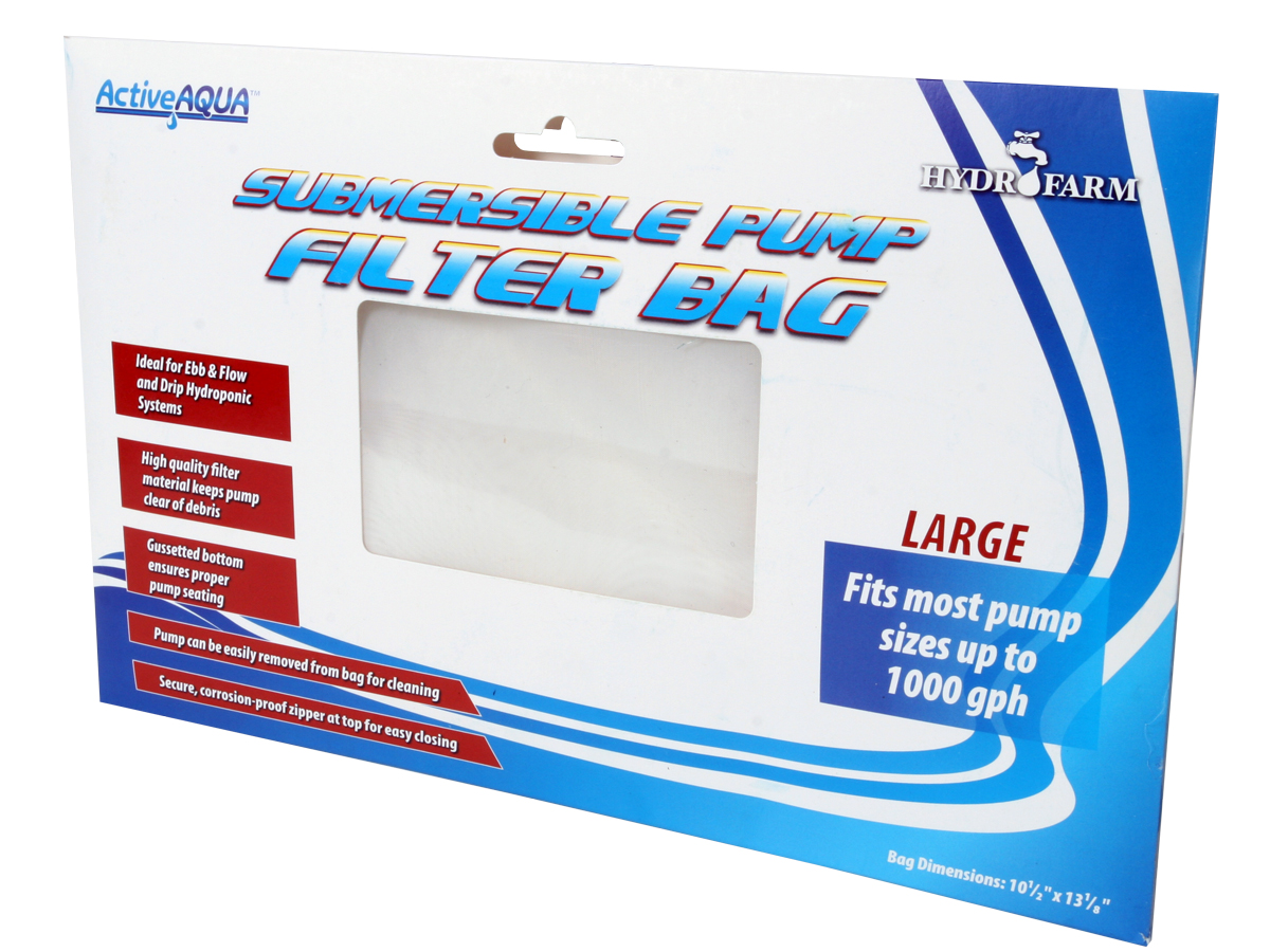 Active Aqua Submersible Pump Filter Bag, 10x13