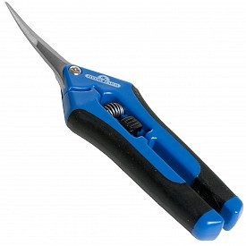 Chikamasa B-500S Round Spine Scissors - L-Blade Fruit Trimmers For Gardening, Stainless Steel (Made In USA)