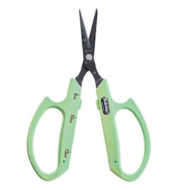 Saboten Fluorine Coated Straight Blade Trimming Scissors Green